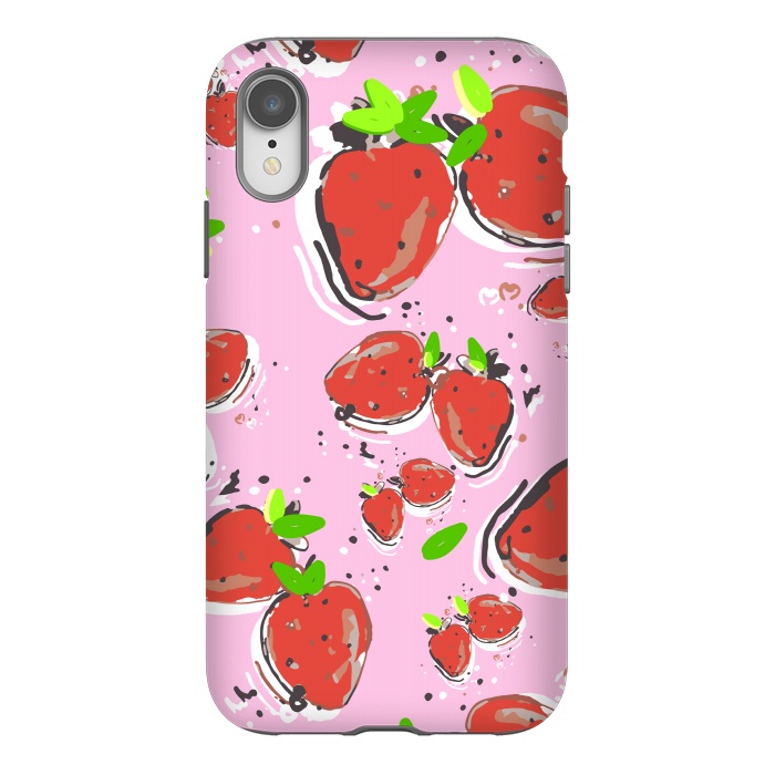 iPhone Xr StrongFit Strawberry Crush New by MUKTA LATA BARUA