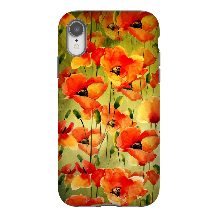 iPhone Xr StrongFit Poppy Fields forever by  Utart