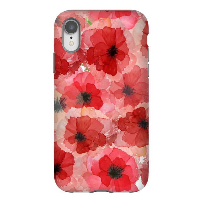 iPhone Xr StrongFit Abstract Poppy Pattern by  Utart