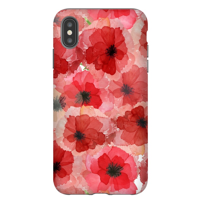 iPhone Xs Max StrongFit Abstract Poppy Pattern by  Utart
