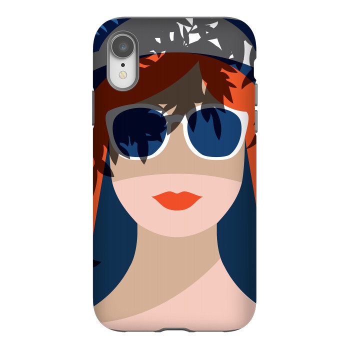 iPhone Xr StrongFit Girl with Sunglasses by DaDo ART