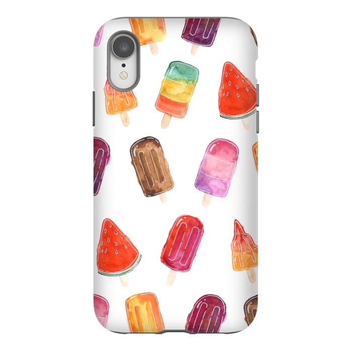 iPhone Xr StrongFit Summer Popsicle Print by Becky Starsmore
