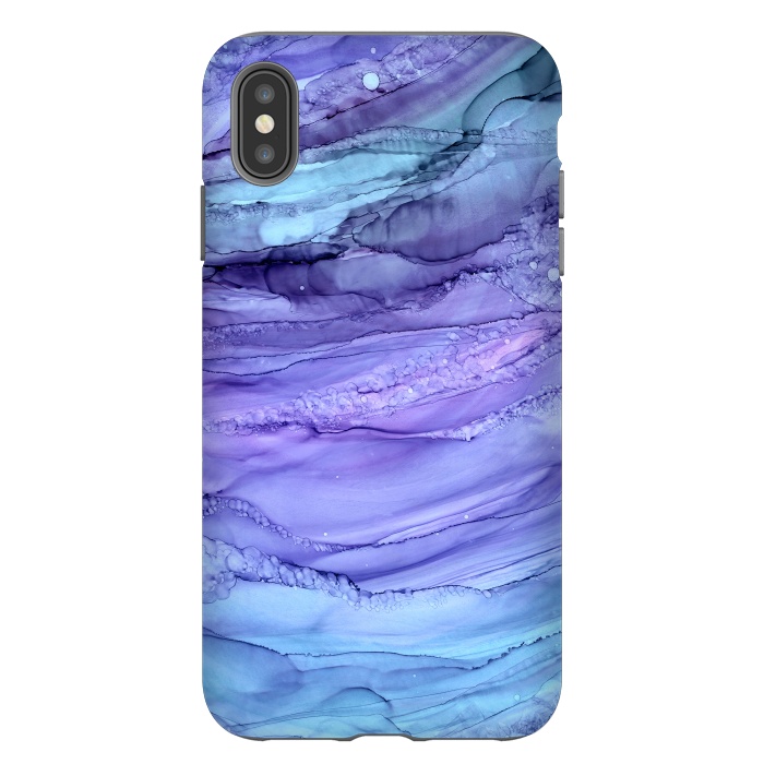 iPhone Xs Max StrongFit Purple Mermaid Marble by Becky Starsmore