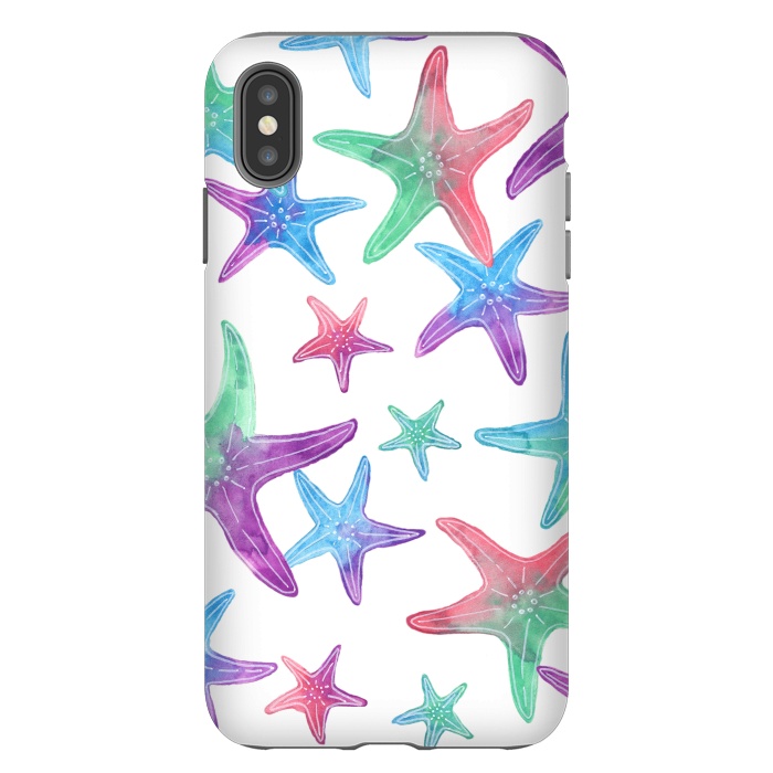 iPhone Xs Max StrongFit Starfish Print by Becky Starsmore