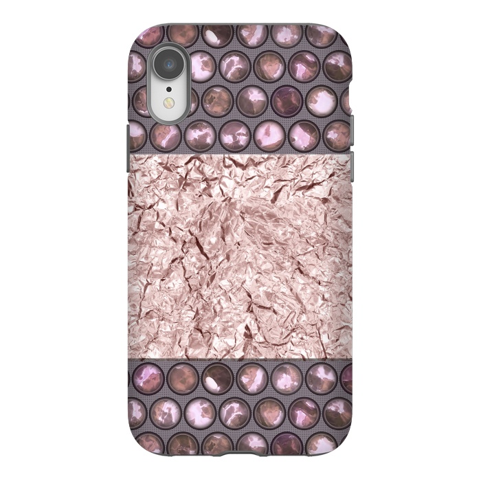 iPhone Xr StrongFit Rose Gold Shiny Elegance by Andrea Haase