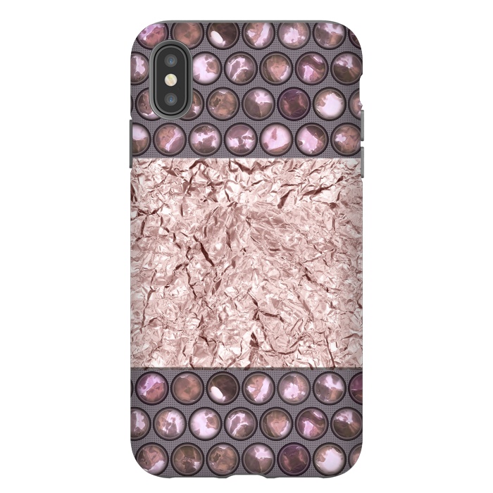iPhone Xs Max StrongFit Rose Gold Shiny Elegance by Andrea Haase