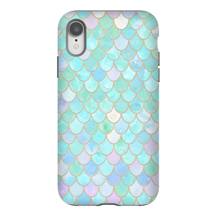 iPhone Xr StrongFit Pastel Trendy Chic Mermaid Scales by  Utart