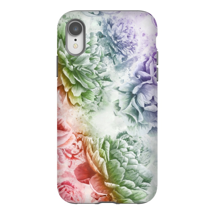 iPhone Xr StrongFit Soft Flowers by Creativeaxle