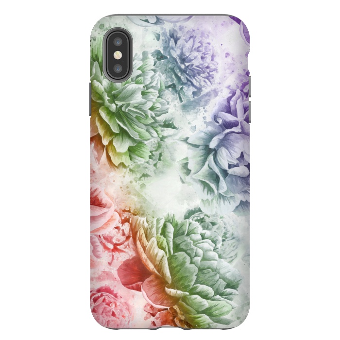 iPhone Xs Max StrongFit Soft Flowers by Creativeaxle