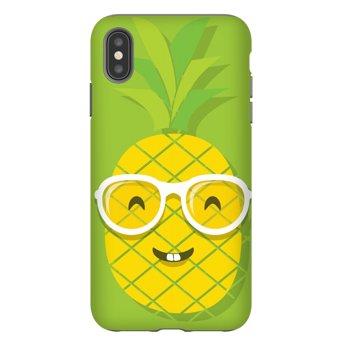 iPhone Xs Max StrongFit Summer Fun - Smiling Pineapple by DaDo ART