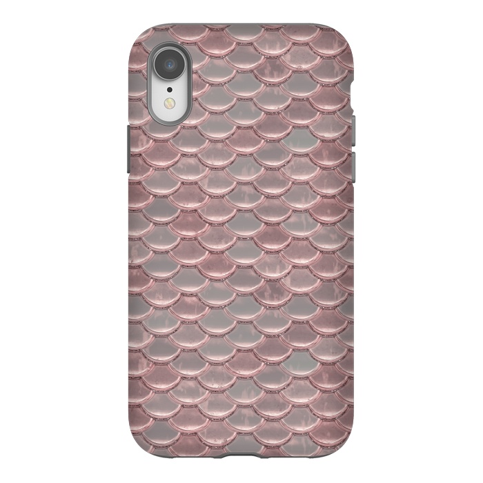 iPhone Xr StrongFit Pink Snake Skin by Andrea Haase