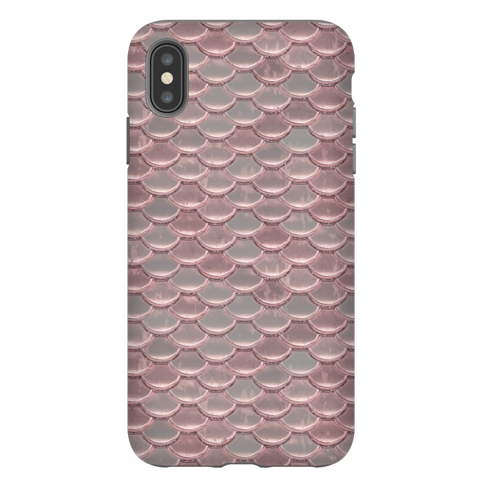 iPhone Xs Max StrongFit Pink Snake Skin by Andrea Haase
