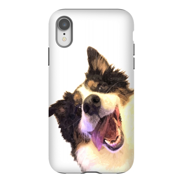 iPhone Xr StrongFit Happy Dog by Alemi