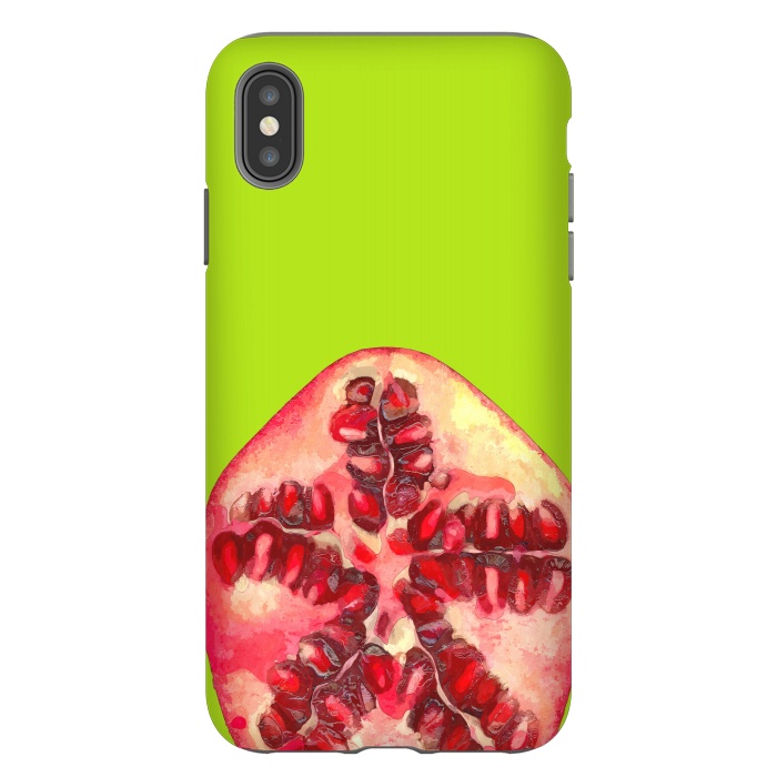 iPhone Xs Max StrongFit Pomegranate Tropical Fruit by Alemi