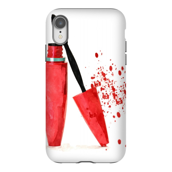 iPhone Xr StrongFit Red Mascara by Alemi