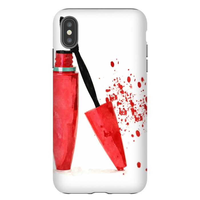 iPhone Xs Max StrongFit Red Mascara by Alemi