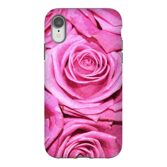 iPhone Xr StrongFit Pink Roses  by Alemi