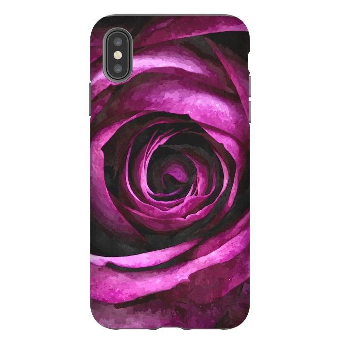 iPhone Xs Max StrongFit Purple Rose by Alemi