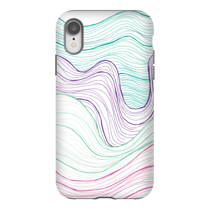 iPhone Xr StrongFit Gentle Waves by Laura K Maxwell