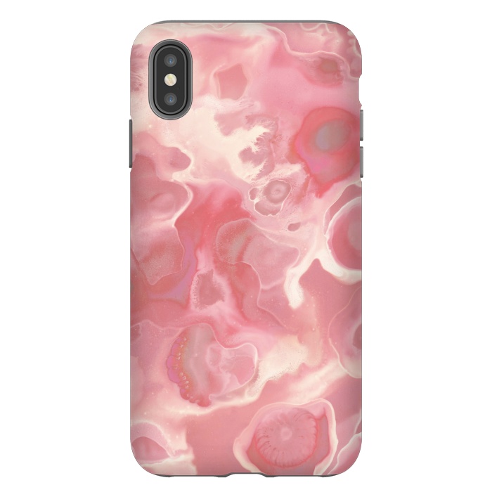 iPhone Xs Max StrongFit Melted Strawberry Cream by Micklyn Le Feuvre