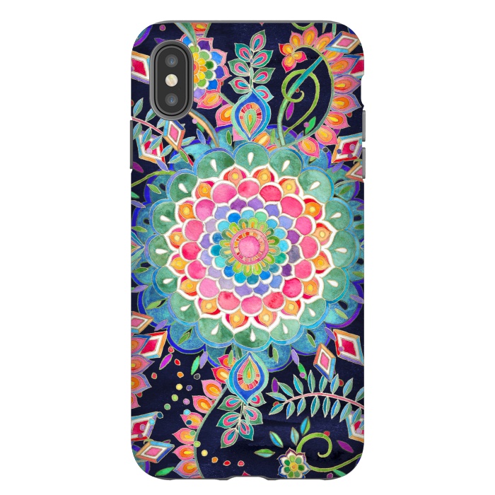 iPhone Xs Max StrongFit Color Celebration Mandala by Micklyn Le Feuvre