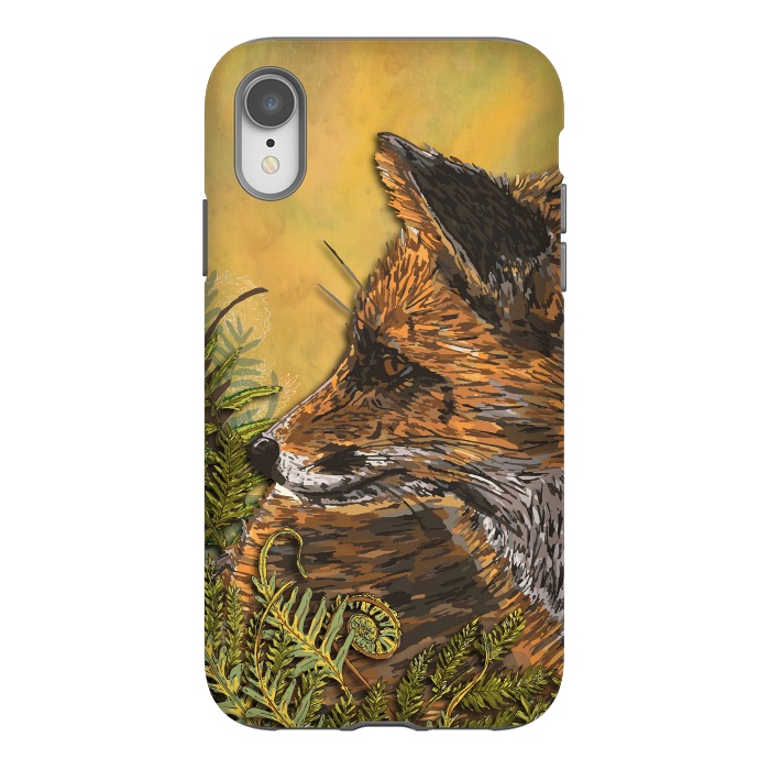 iPhone Xr StrongFit Ferny Fox by Lotti Brown