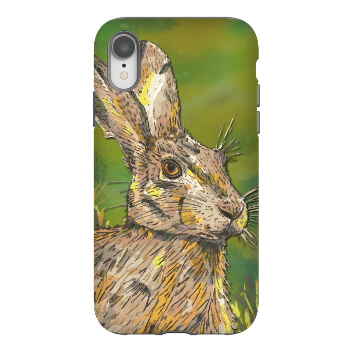 iPhone Xr StrongFit Summer Hare by Lotti Brown