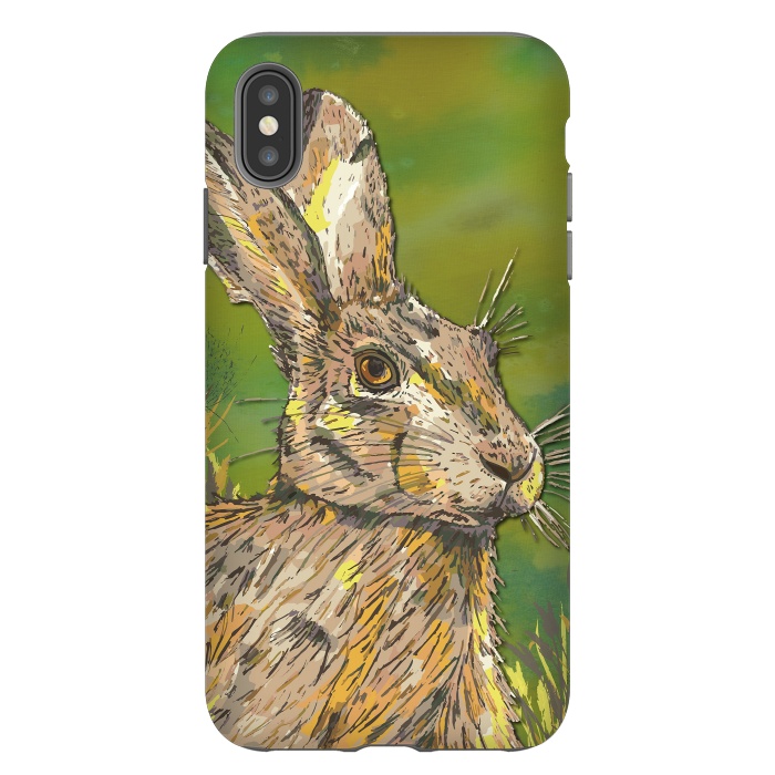 iPhone Xs Max StrongFit Summer Hare by Lotti Brown