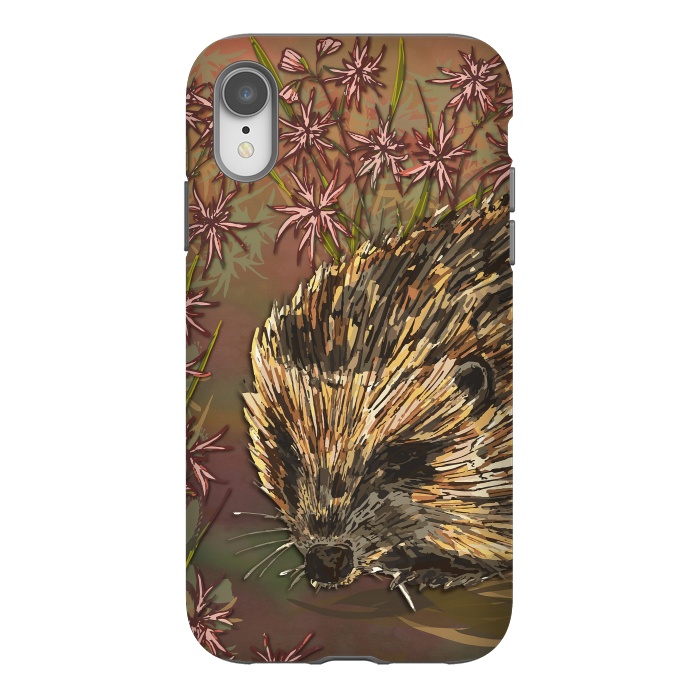 iPhone Xr StrongFit Sweet Hedgehog by Lotti Brown