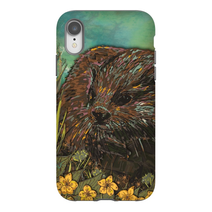 iPhone Xr StrongFit Otter by Lotti Brown