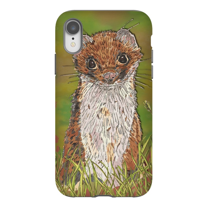 iPhone Xr StrongFit Summer Stoat by Lotti Brown