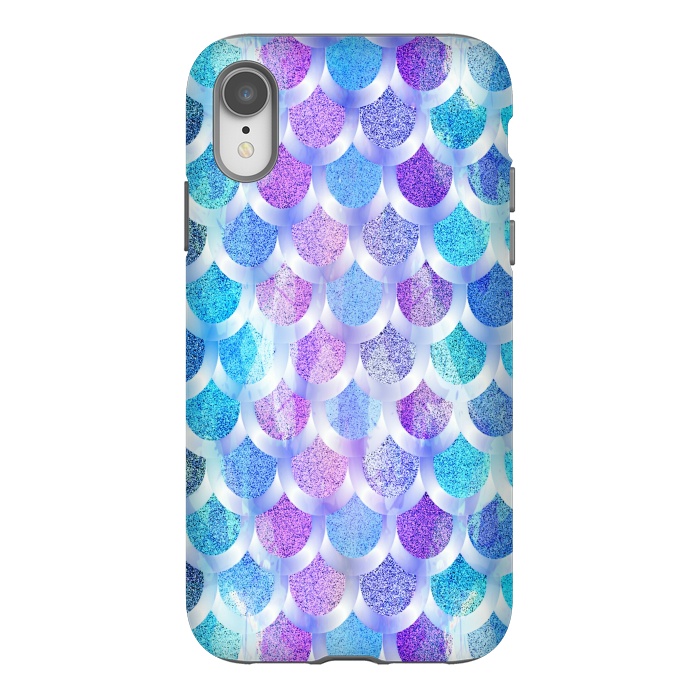 iPhone Xr StrongFit Blue purple mermaid by Jms