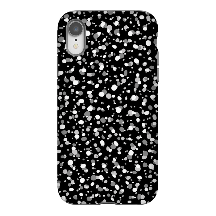iPhone Xr StrongFit White Dots by Majoih