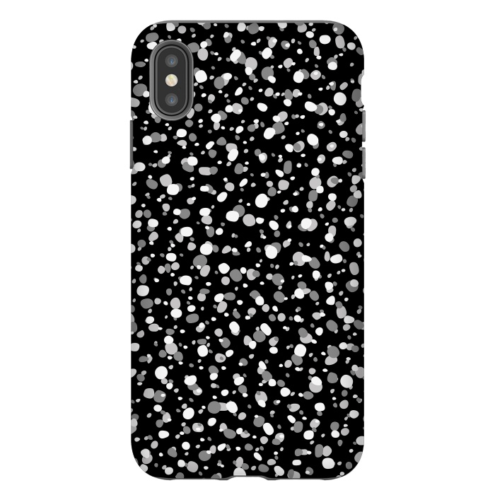 iPhone Xs Max StrongFit White Dots by Majoih