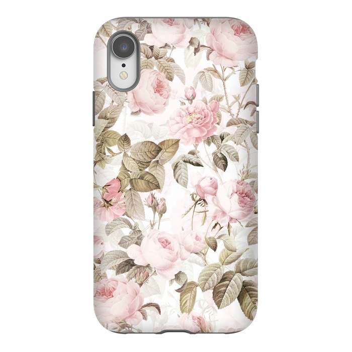 iPhone Xr StrongFit Pastel Vintage Roses by  Utart