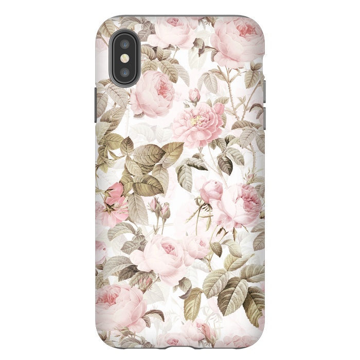 iPhone Xs Max StrongFit Pastel Vintage Roses by  Utart