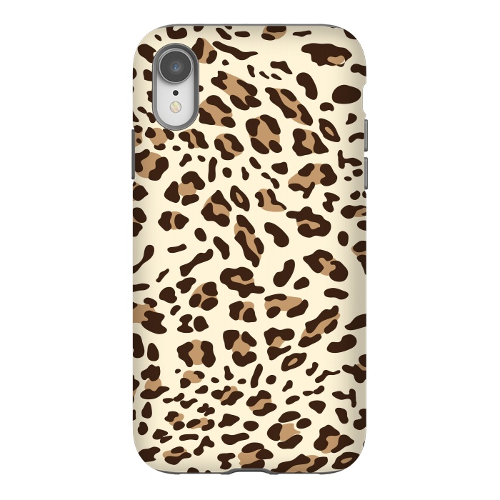 iPhone Xr StrongFit Leopard Texture 4 by Bledi