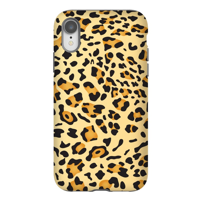 iPhone Xr StrongFit Leopard Texture 5 by Bledi