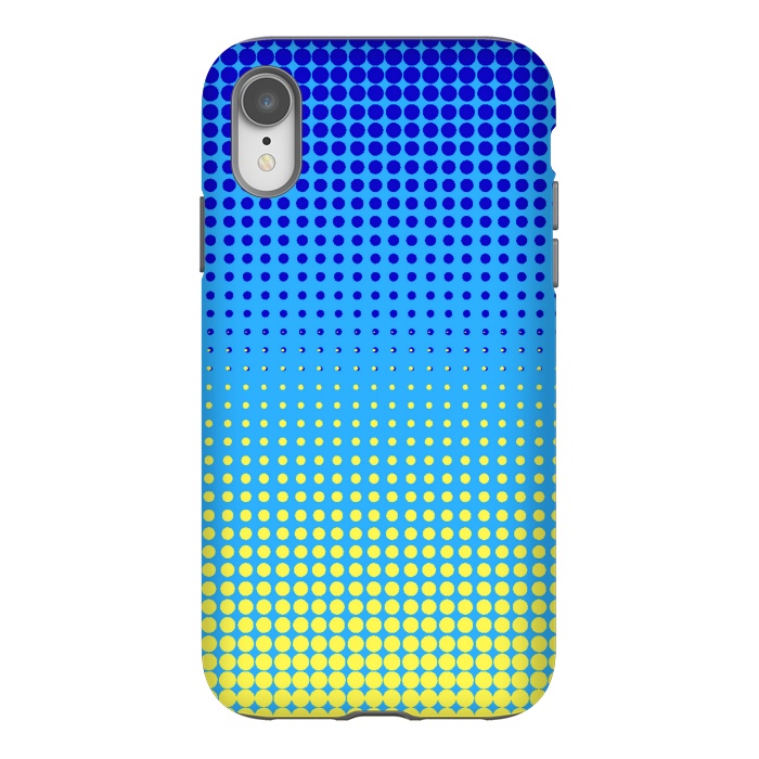 iPhone Xr StrongFit yellow blue shades by MALLIKA