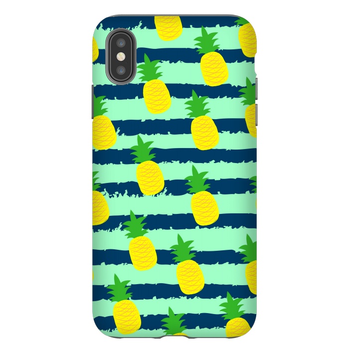 iPhone Xs Max StrongFit summer pineapple pattern by MALLIKA