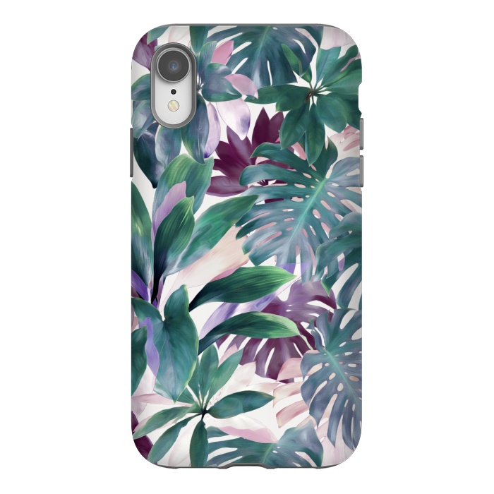 iPhone Xr StrongFit Tropical Emerald Jungle by Micklyn Le Feuvre