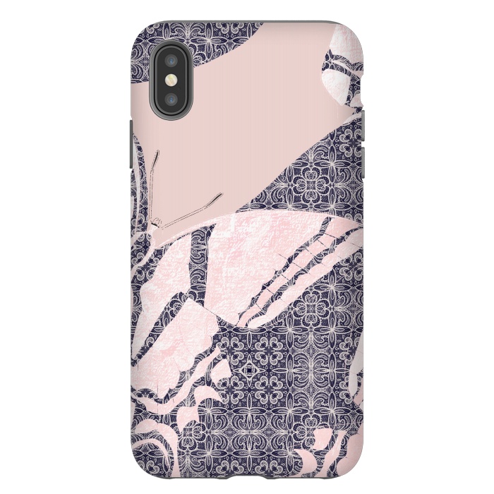 iPhone Xs Max StrongFit Rosy butterfly by Kashmira Baheti