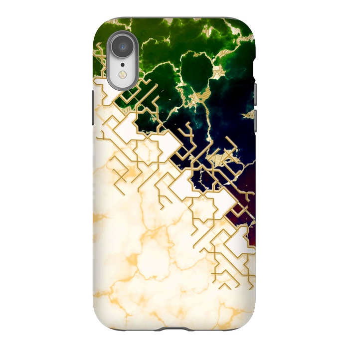 iPhone Xr StrongFit Marble and ocean by Kashmira Baheti
