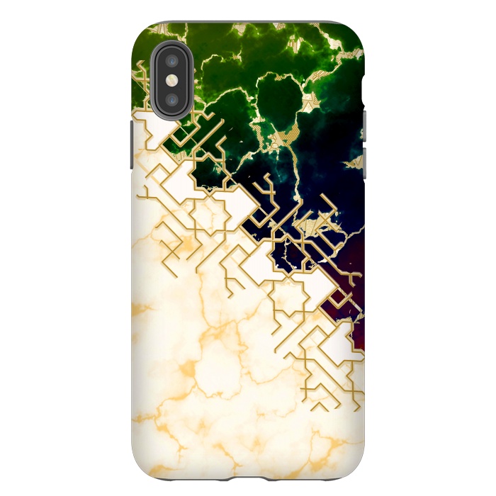 iPhone Xs Max StrongFit Marble and ocean by Kashmira Baheti