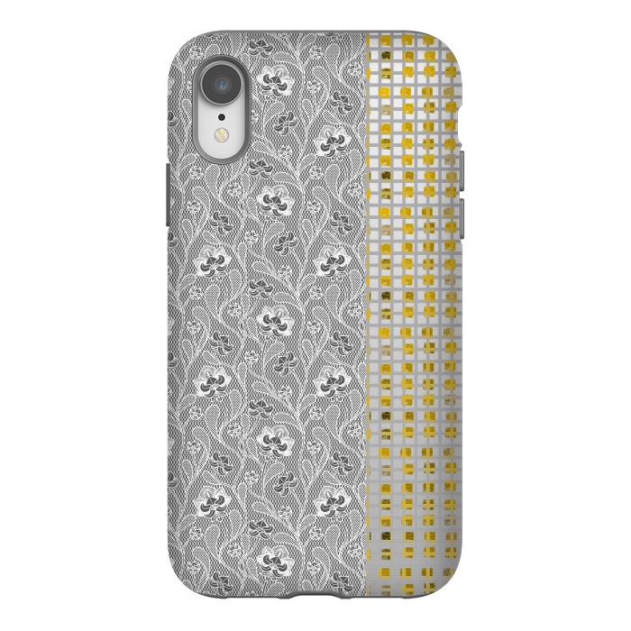 iPhone Xr StrongFit Lace and gold by Kashmira Baheti