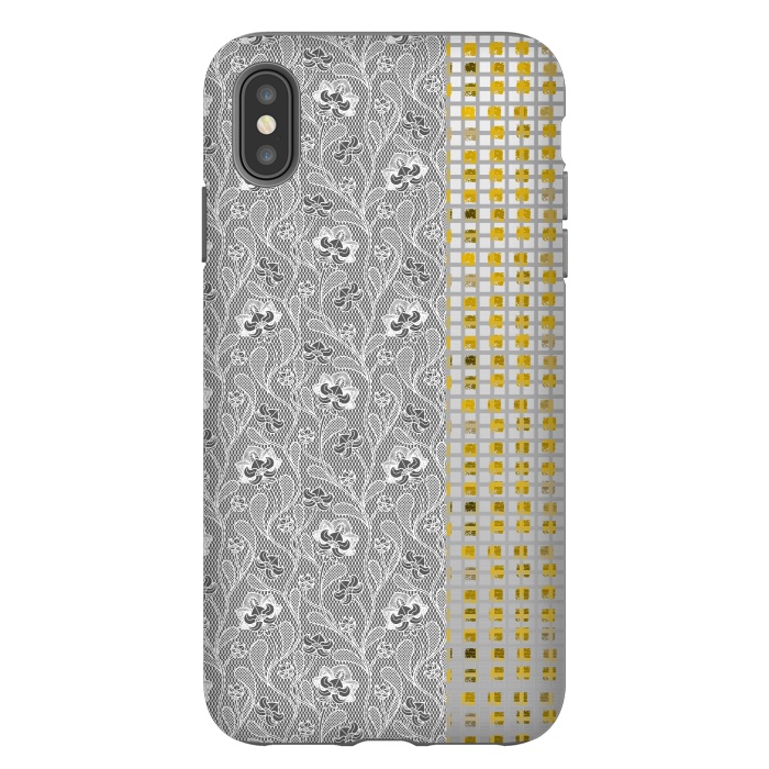 iPhone Xs Max StrongFit Lace and gold by Kashmira Baheti