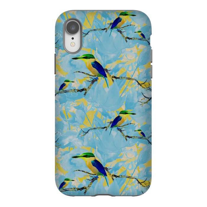 iPhone Xr StrongFit Cool kingfishers by Kashmira Baheti
