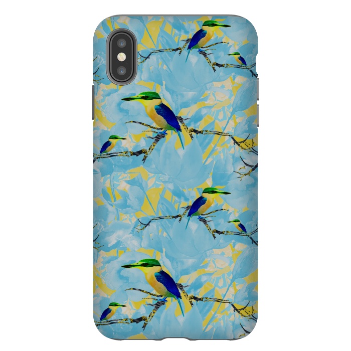 iPhone Xs Max StrongFit Cool kingfishers by Kashmira Baheti