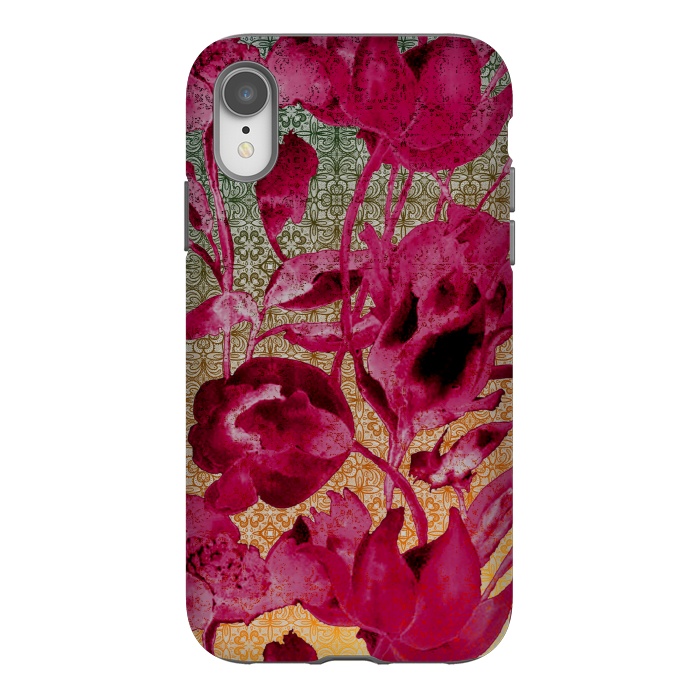 iPhone Xr StrongFit Lacey floral by Kashmira Baheti