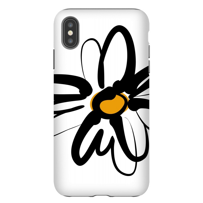 iPhone Xs Max StrongFit Doodle Daisy by Majoih